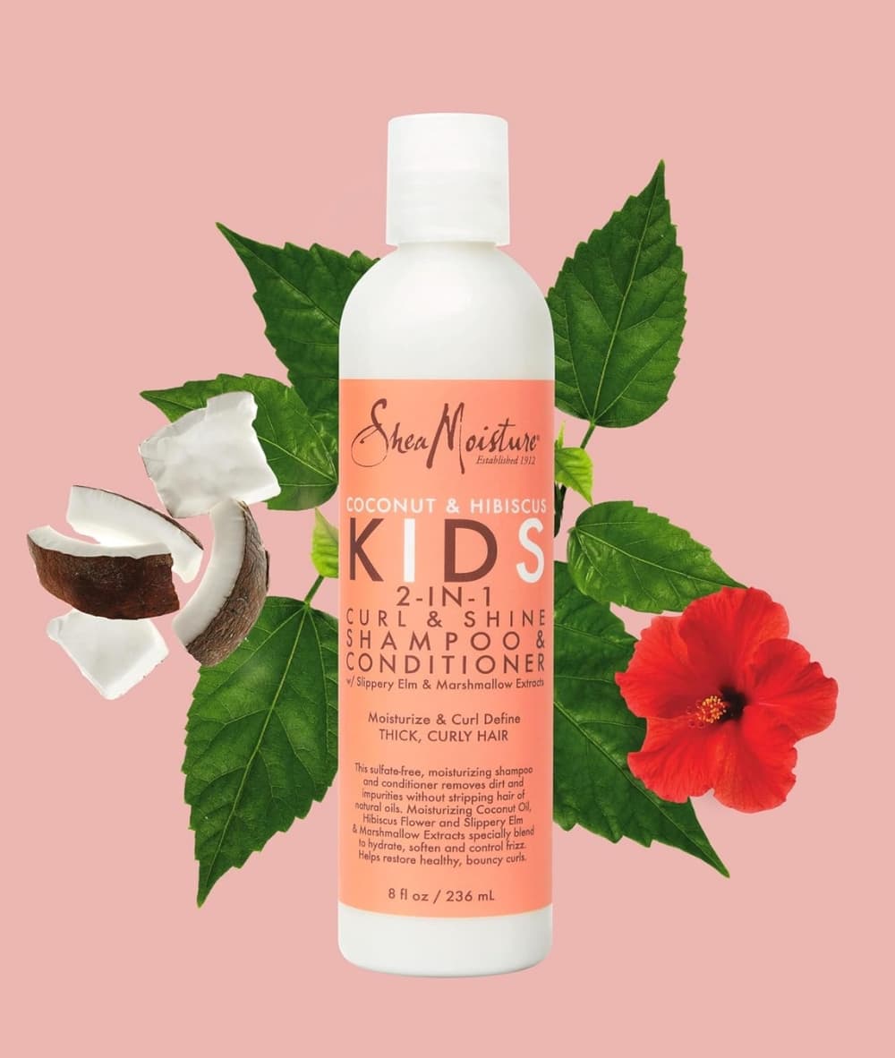 S SheaMoisture Kids Coconut & Hibiscus 2-In-1 Curl & Shine Shampoo & Conditioner 8oz, Hair Care - Cloré Beauty