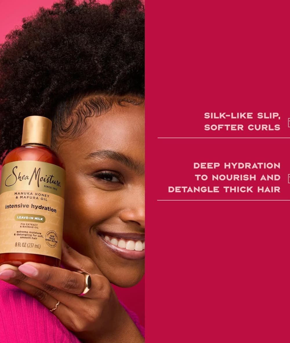 SheaMoisture Manuka Honey&amp;Mafura Oil Intensive Hydration Leave-In Milk 8Oz