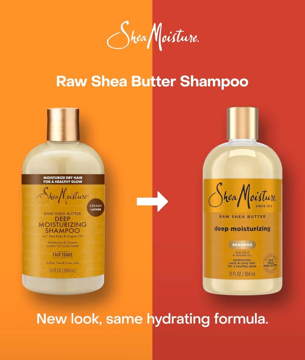 SheaMoisture Raw Shea Butter Moisture Retention Shampoo 384Ml, Hair Care - Cloré Beauty