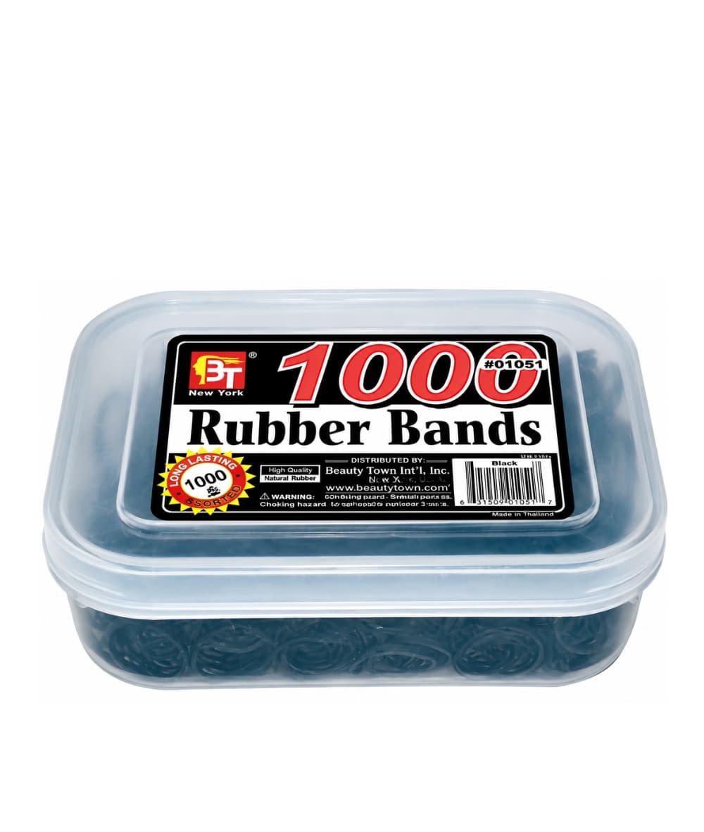 Beauty Town Rubber Band 1000PCS [Black] 