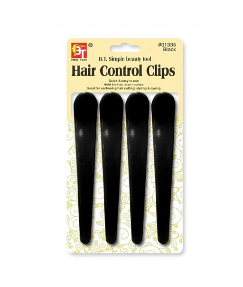 Beauty Town Hair Control Clips 4 3/4" [Black] 