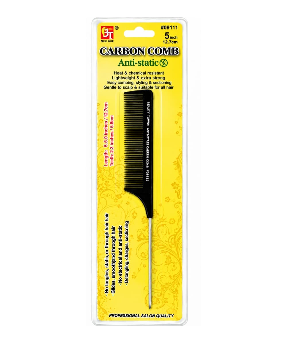 Beauty Town Carbon Pin Tail Comb 