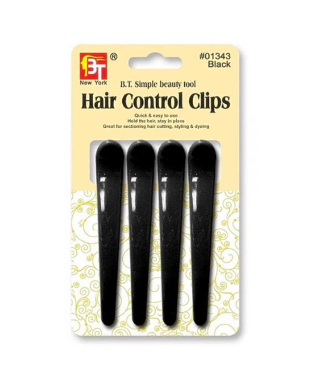 Beauty Town Hair Control Clips 3 1/4" [Black] 