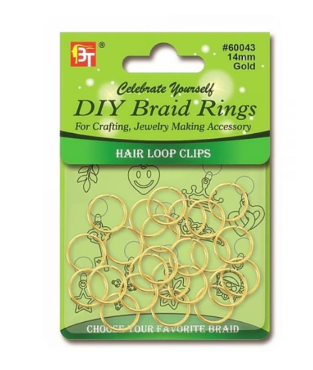 Beauty Town Diy Braid Rings 14mm [Gold] 