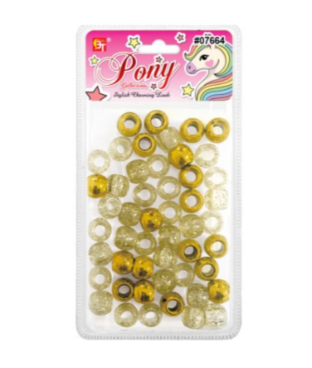 Beauty Town Large Round Beads [Galactic Gold] 
