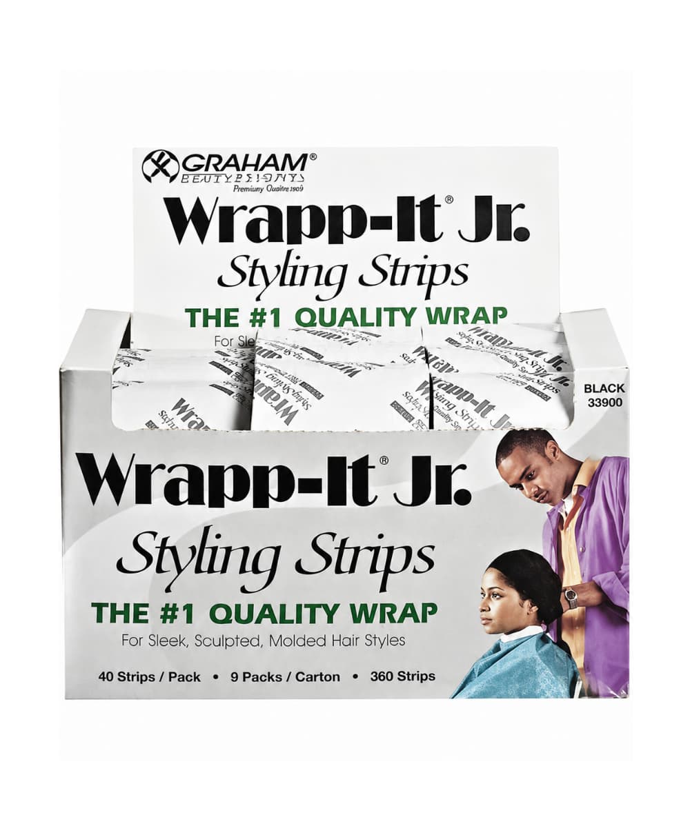 Graham Professional Wrapp-It Jr.Styling Strips [Black]-1pcs, Accessory - Cloré Beauty