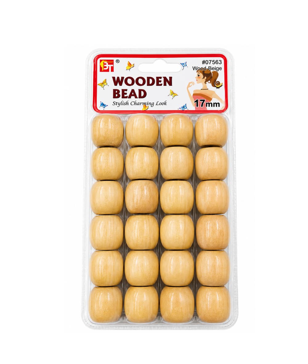 Beauty Town Wooden Beads 17mm [Beige] 