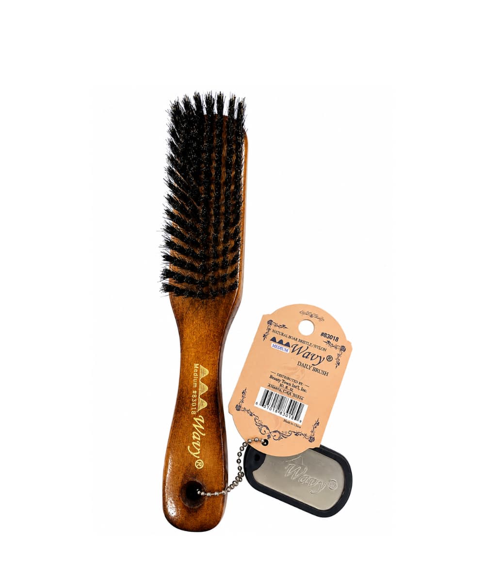 Beauty Town Wavy Medium Brush Wood [Daily] 