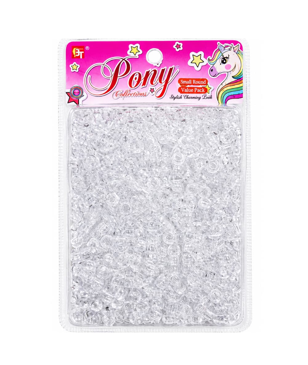 Beauty Town Small Round Beads [Clear] #07725, Hair Tools - Cloré Beauty