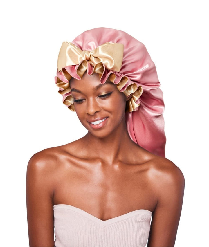Red By Kiss Ruffle Tie Bonnet Braid