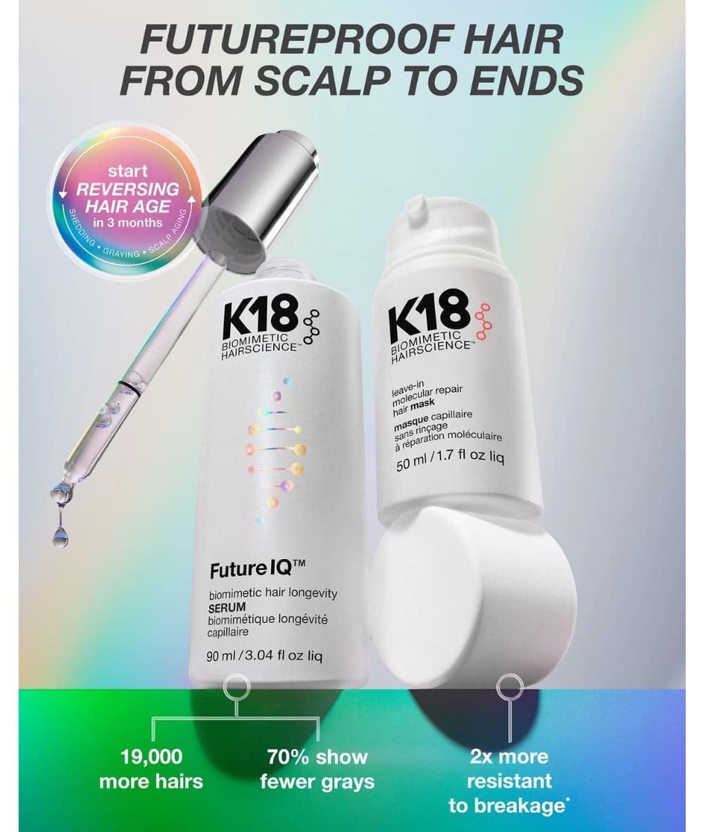 K18 FutureIQ Hair Longevity Serum 3.04oz