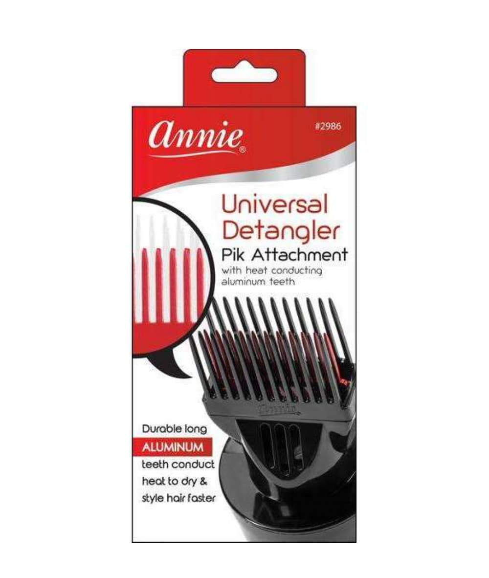 Annie Universal Fit Detangler Hair Dryer Pik [Black/Red] 