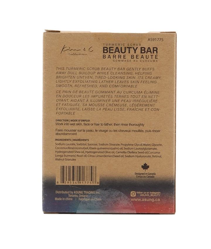 Kim &amp; C Turmeric Body Scrub Beauty Bar 156g 