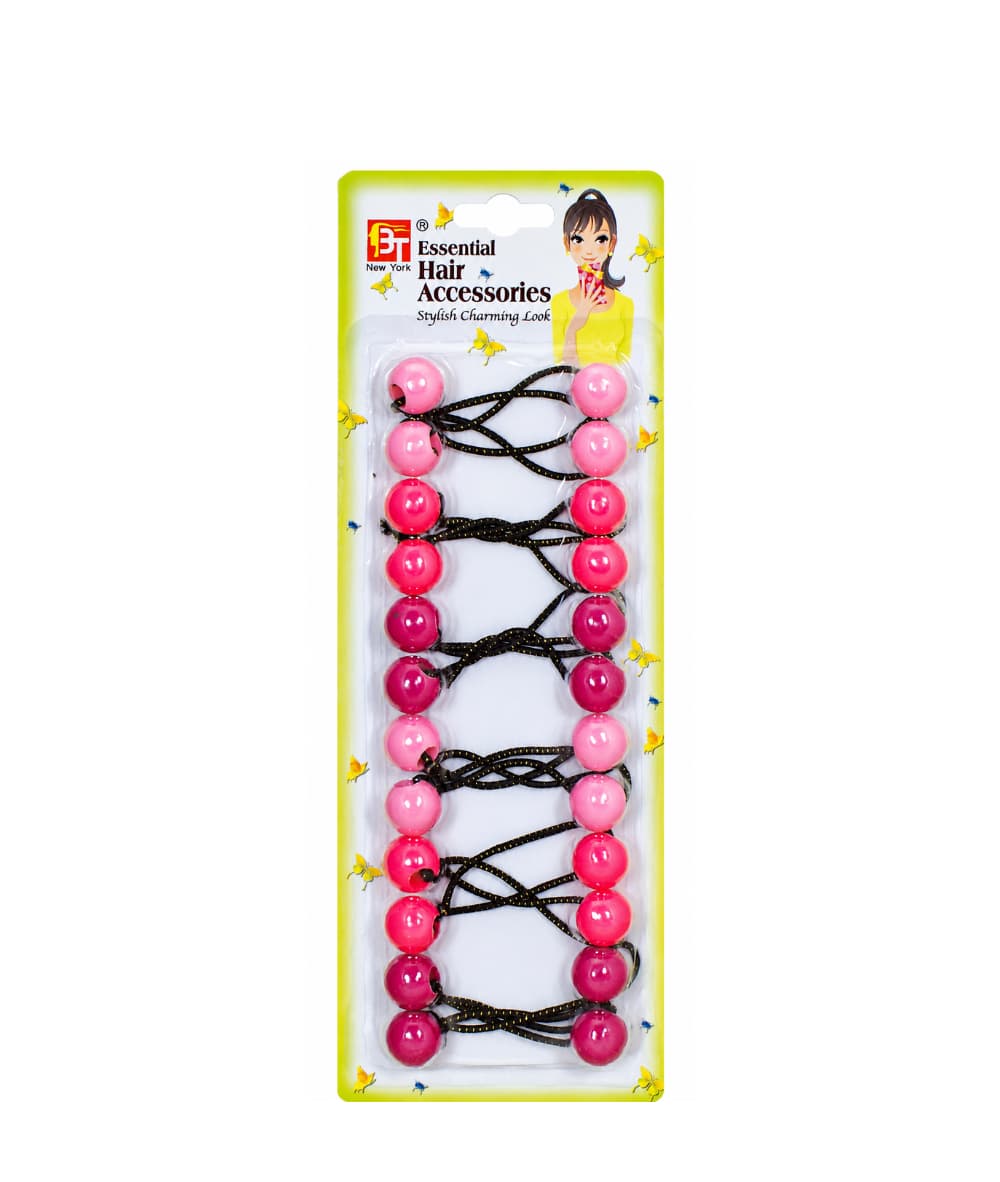 Beauty Town 12Ponytail Holders 16mm [Pink Assorted] 