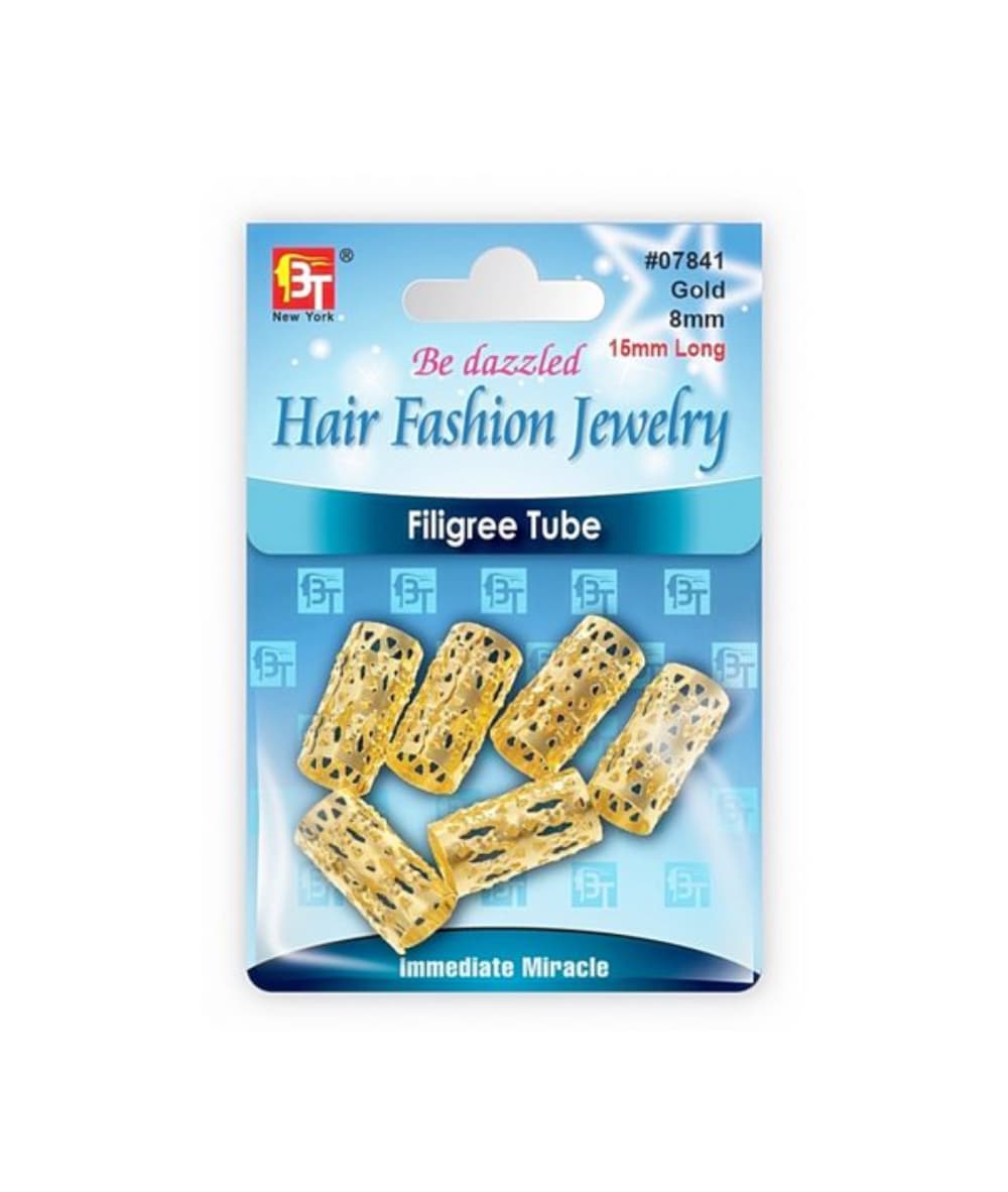 Beauty Town Filigree Tube 8X15mm [Gold] 