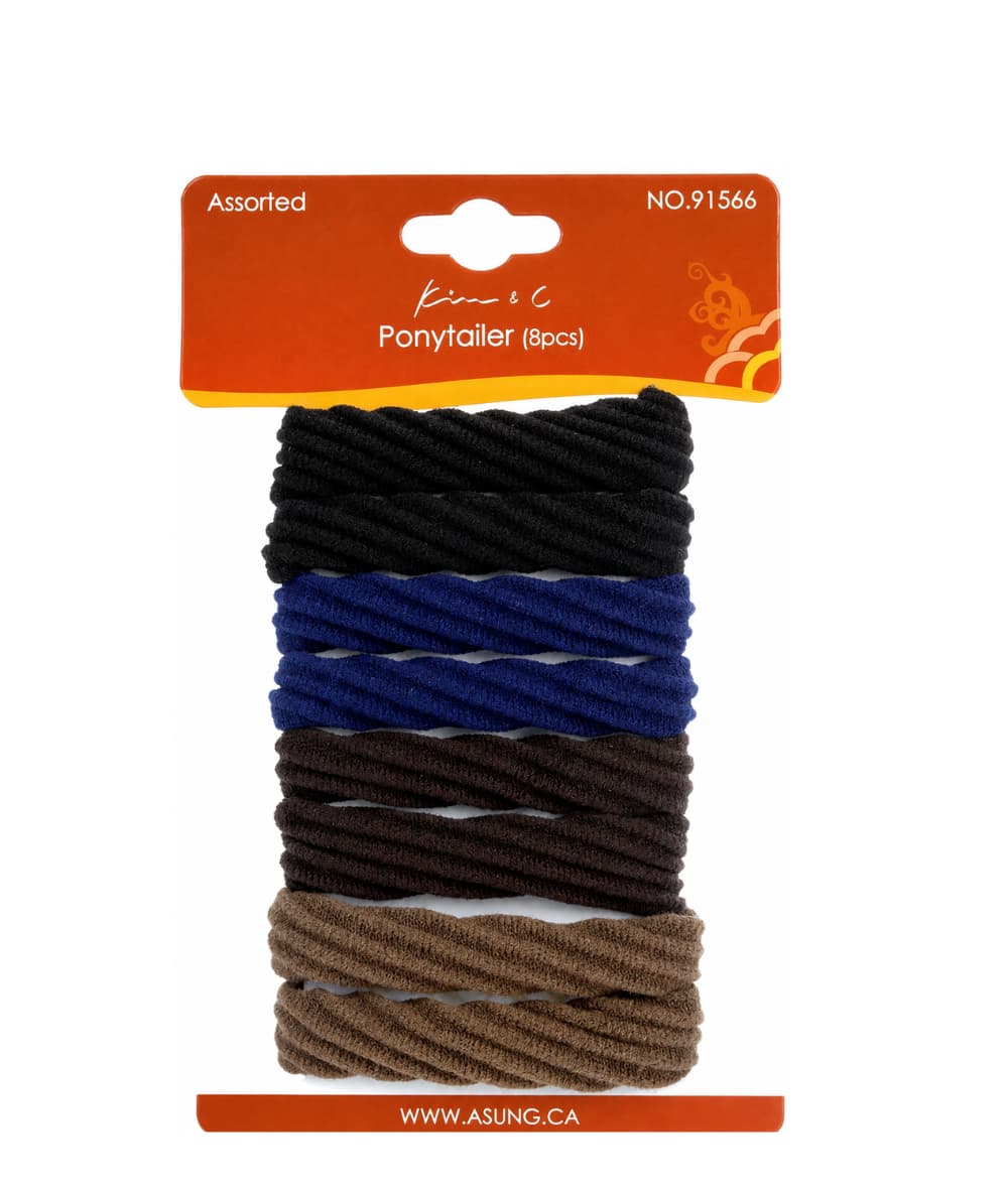 Kim&amp;C Hair Ponytailer-Patterned 8PCS Assorted 