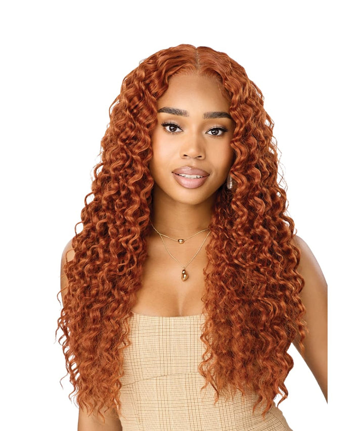 Outre Lace Front Perfect Hairline Human Hair Blend Nueblend-Peruvian Curls 26"