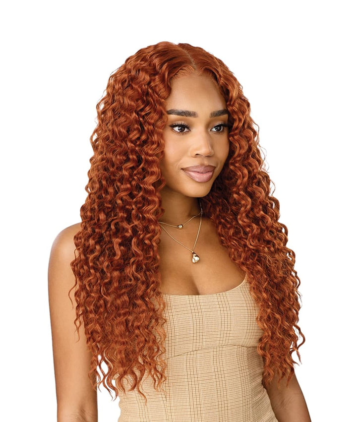 Outre Lace Front Perfect Hairline Human Hair Blend Nueblend-Peruvian Curls 26"