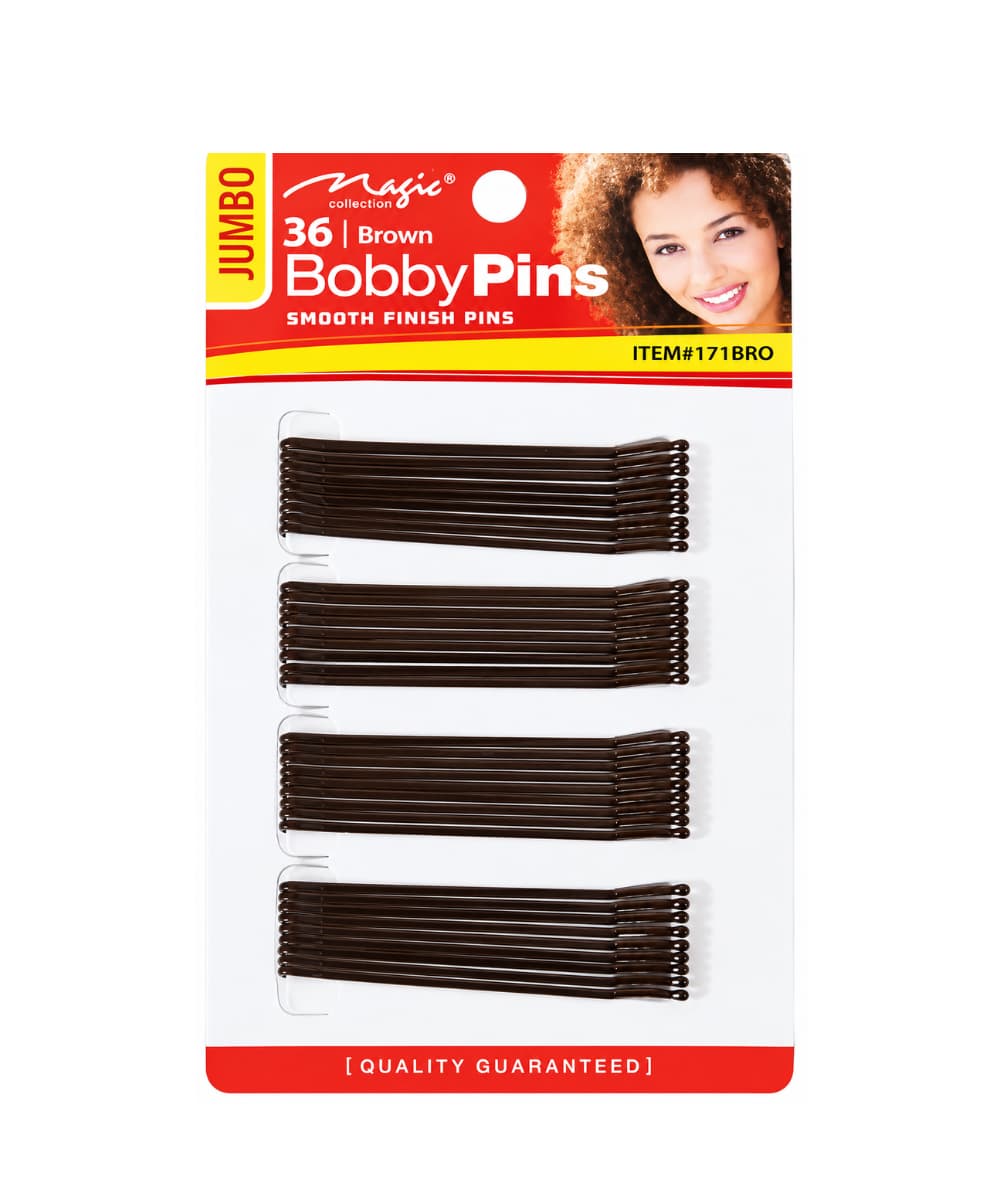 Magic Collection 36 Hair Pins Jumbo Smooth Finish Pins Bronze 