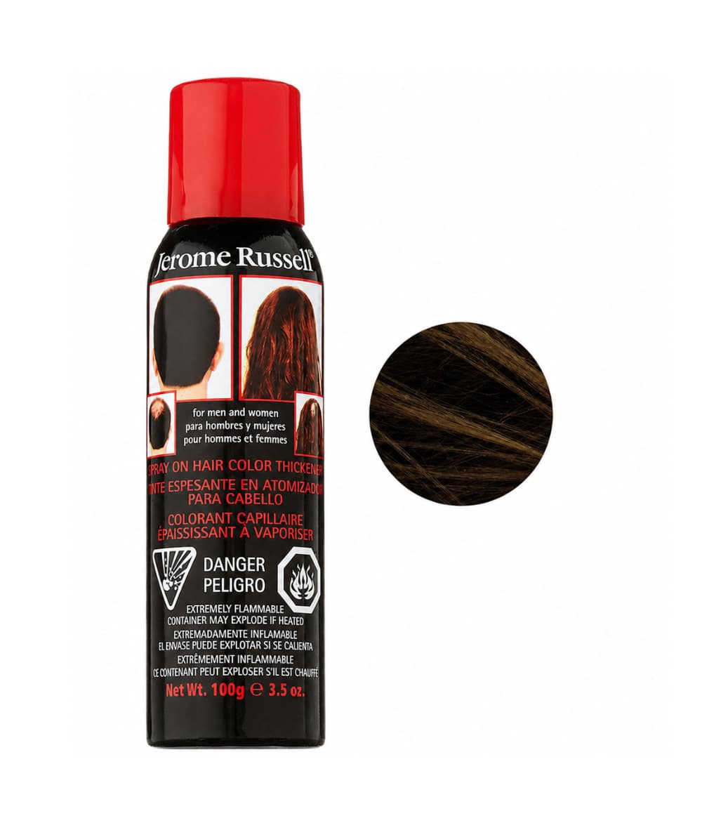 Jerome Russell Hair Thickener Spray [Dark Brown] 3.5 oz