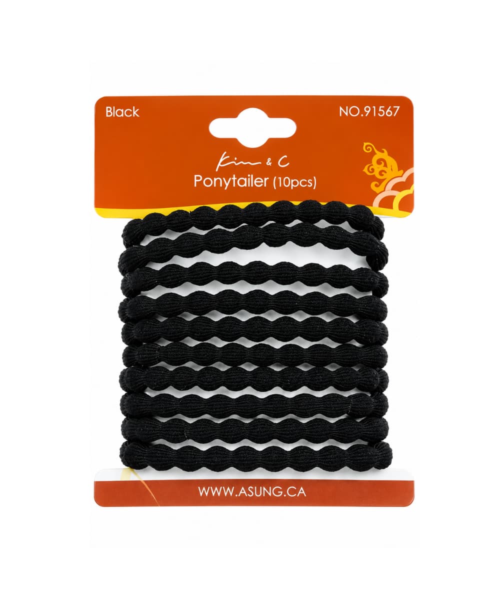 Kim&amp;C Hair Ponytailer 10PCS [Black] 