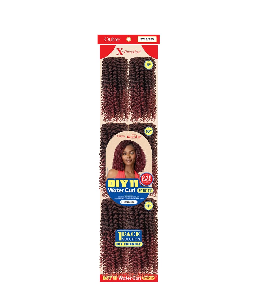 Outre X-Pression Twisted Up DIY11 Water Curl 9"10"11", Hair Extensions - Cloré Beauty