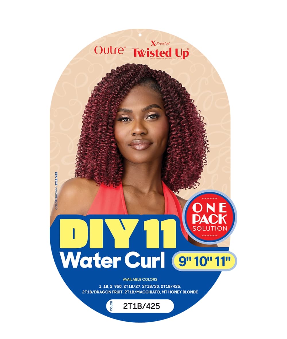 Outre X-Pression Twisted Up DIY11 Water Curl 9"10"11", Hair Extensions - Cloré Beauty