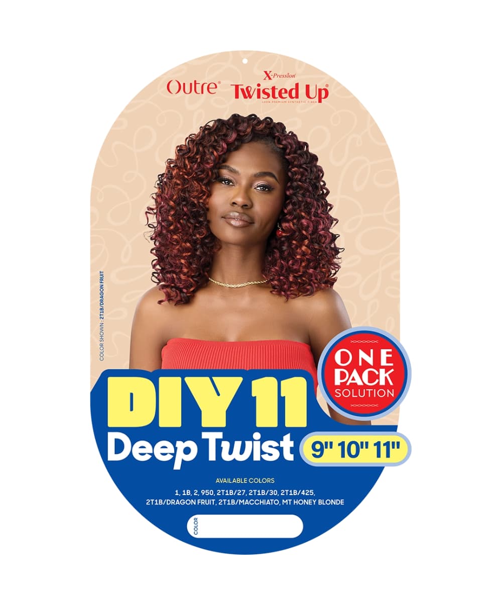 Outre X-Pression Twisted Up DIY11 Deep Twist 9"10"11", Hair Extensions - Cloré Beauty