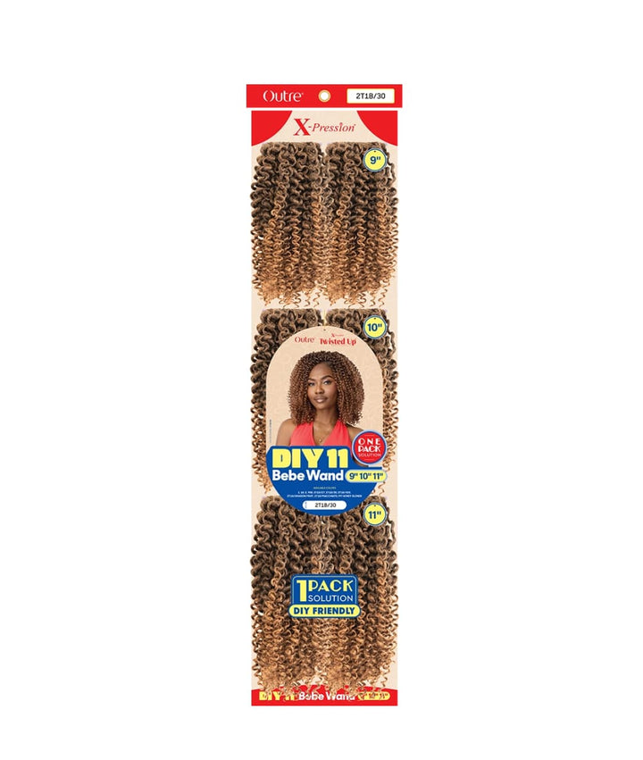 Outre X-Pression Twisted Up DIY11 Bebe Wand 9"10"11", Hair Extensions - Cloré Beauty