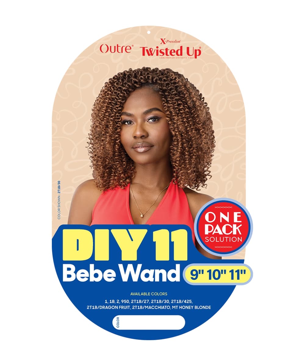 Outre X-Pression Twisted Up DIY11 Bebe Wand 9"10"11", Hair Extensions - Cloré Beauty