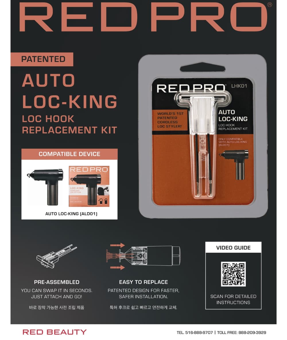 Red Pro Auto Loc-KING replacement hook kit 