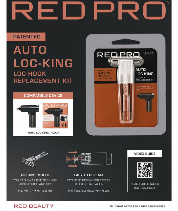 Red Pro Auto Loc-KING replacement hook kit 