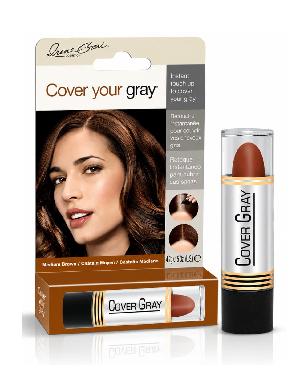 Cover Your Gray Hair Color Touch up Stick-Medium Brown 0.15 oz