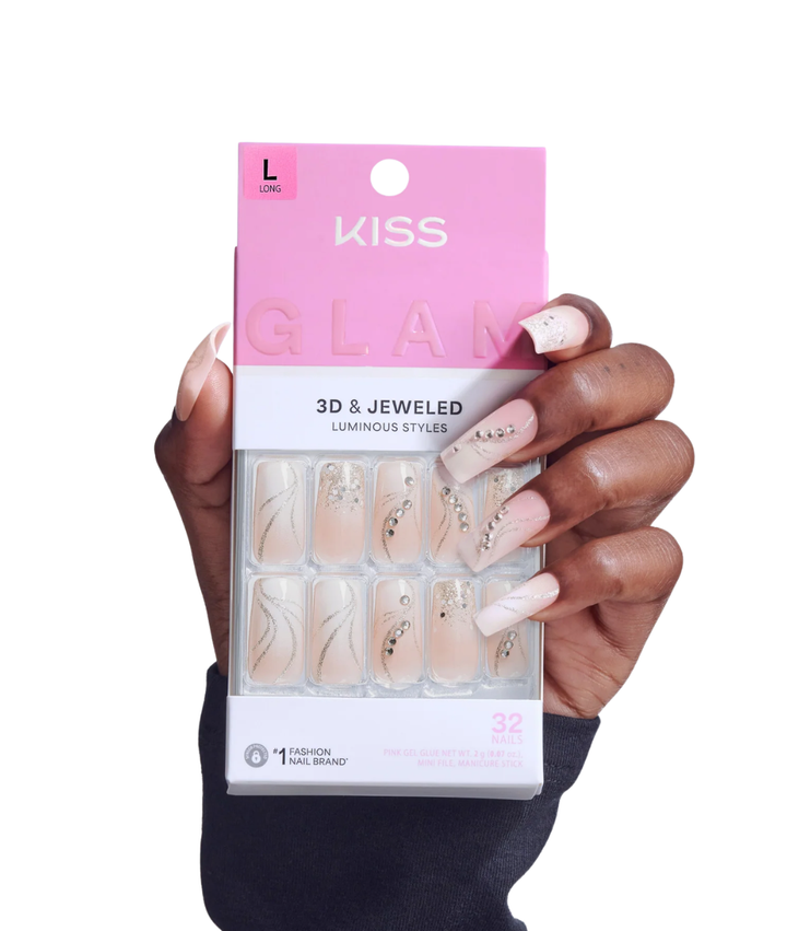 Kiss Glam 3D &amp; Jeweled Nails 