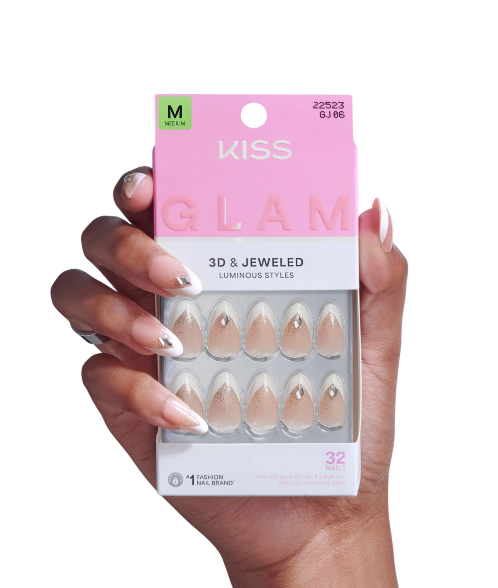 Kiss Glam 3D &amp; Jeweled Nails 