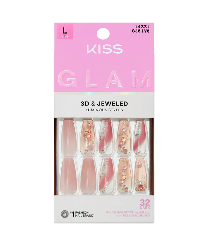 Kiss Glam 3D &amp; Jeweled Nails 