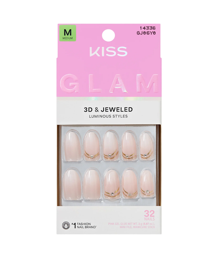 Kiss Glam 3D &amp; Jeweled Nails 