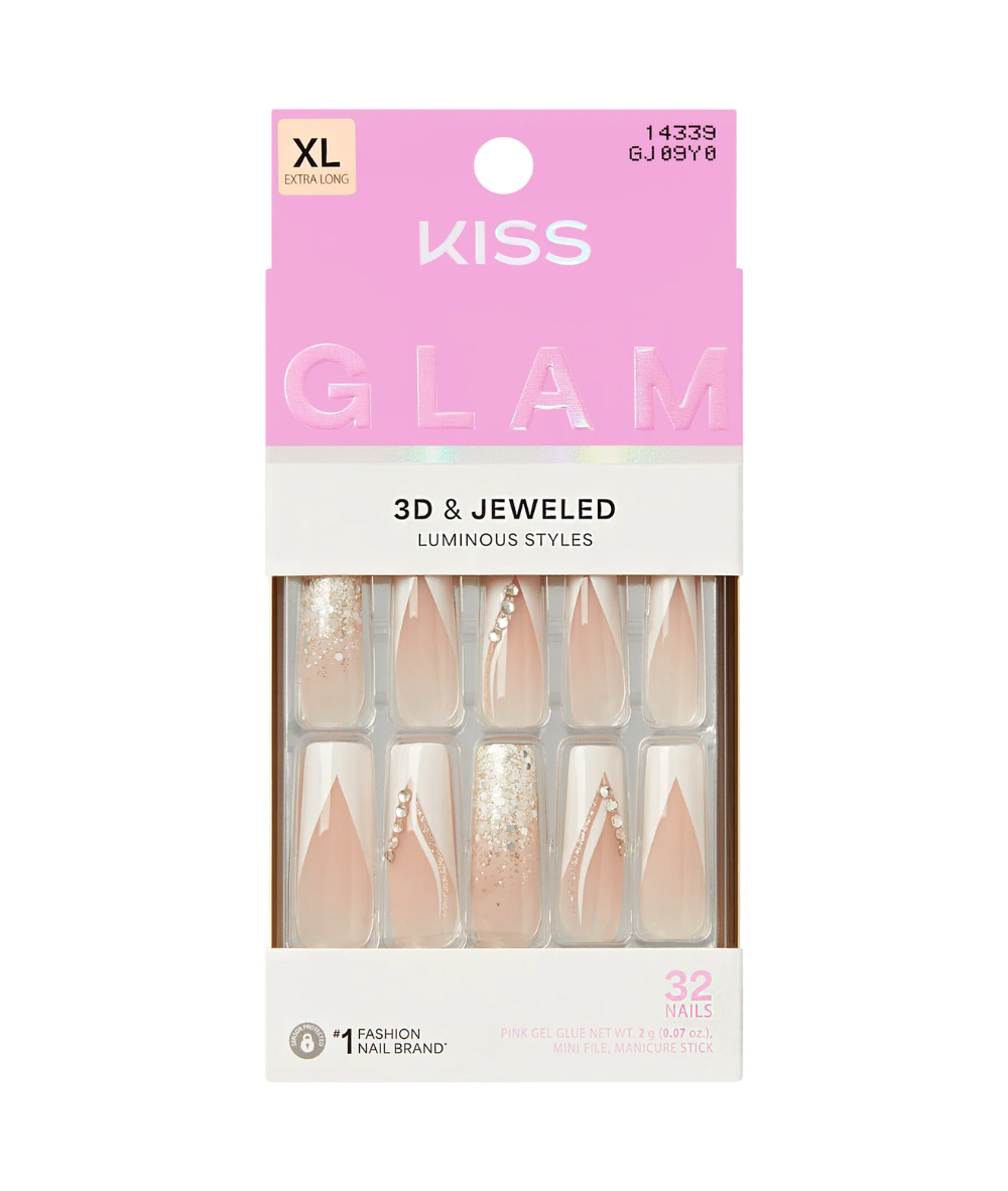 Kiss Glam 3D &amp; Jeweled Nails 