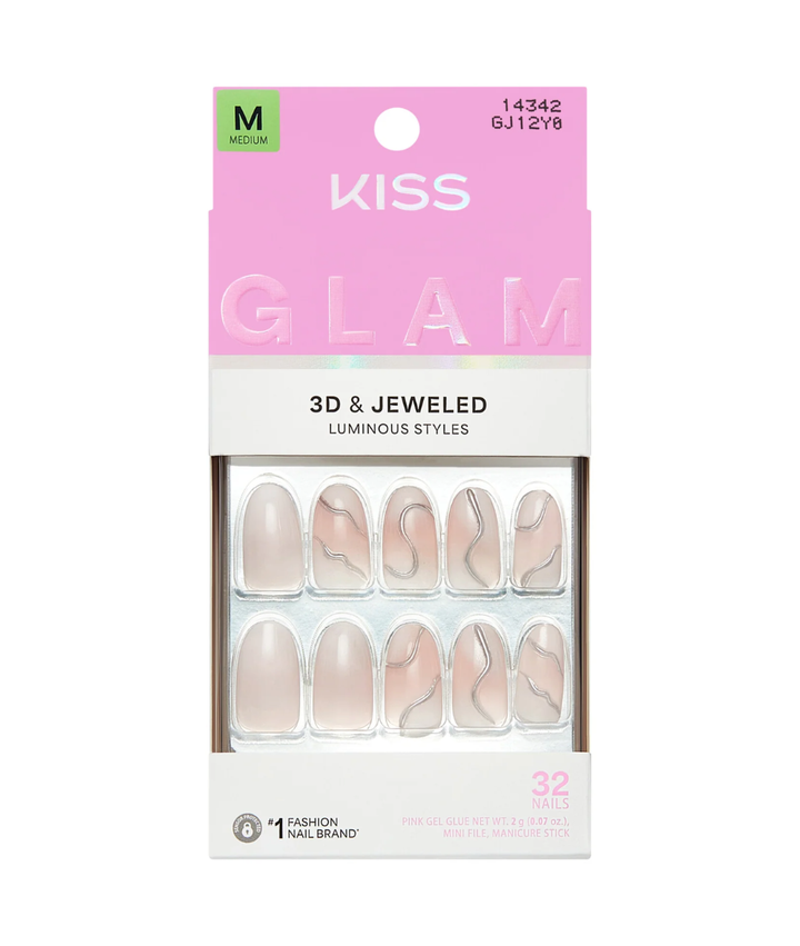 Kiss Glam 3D &amp; Jeweled Nails 
