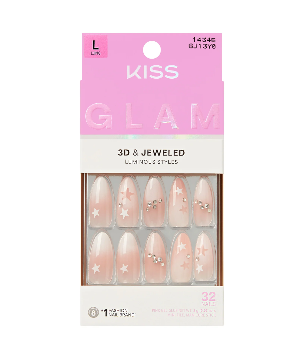 Kiss Glam 3D &amp; Jeweled Nails 