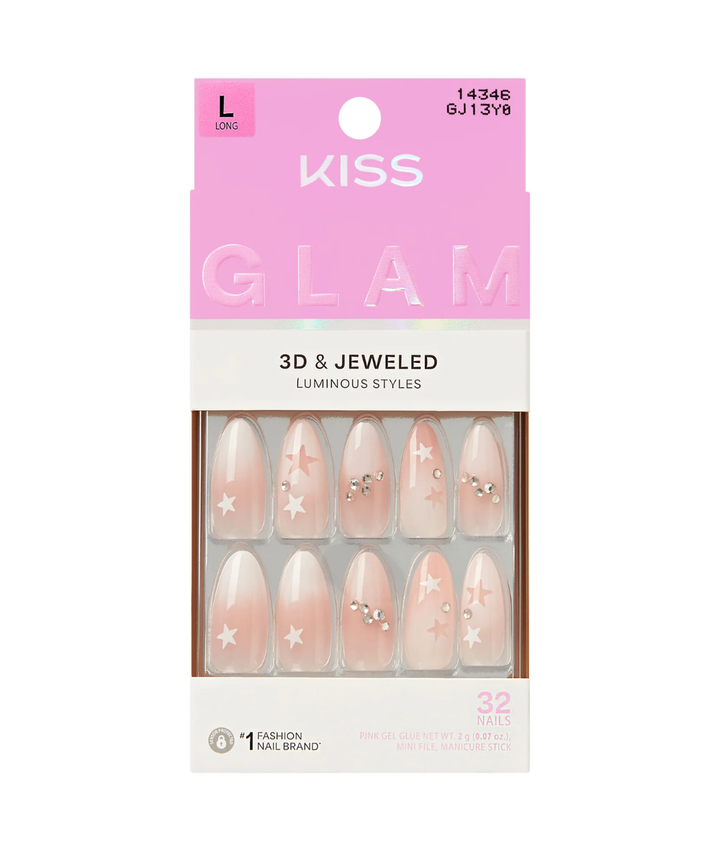 Kiss Glam 3D &amp; Jeweled Nails 