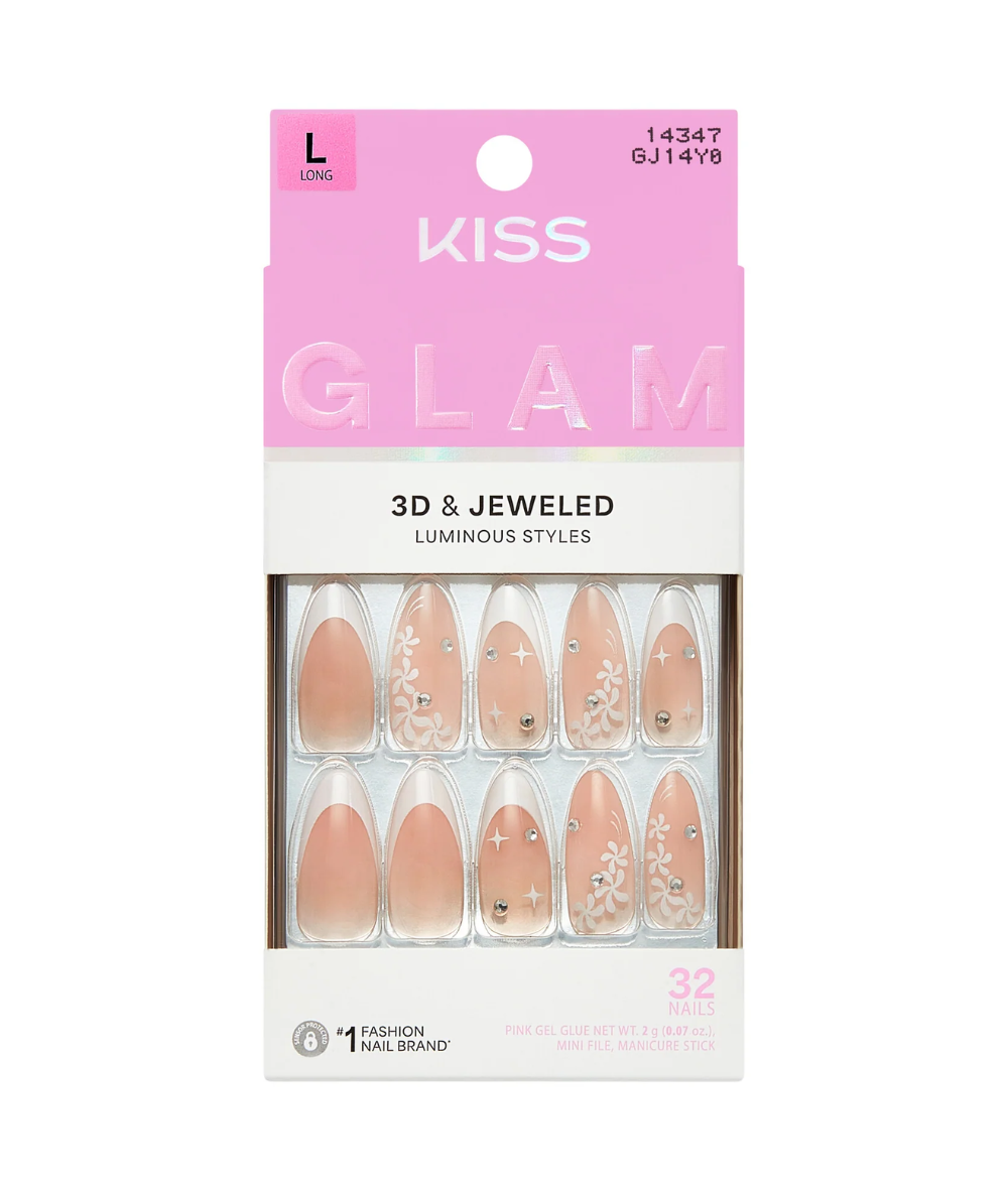 Kiss Glam 3D &amp; Jeweled Nails 