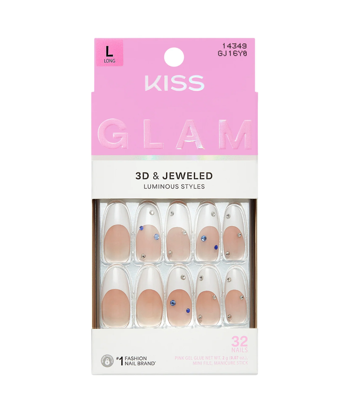 Kiss Glam 3D &amp; Jeweled Nails 
