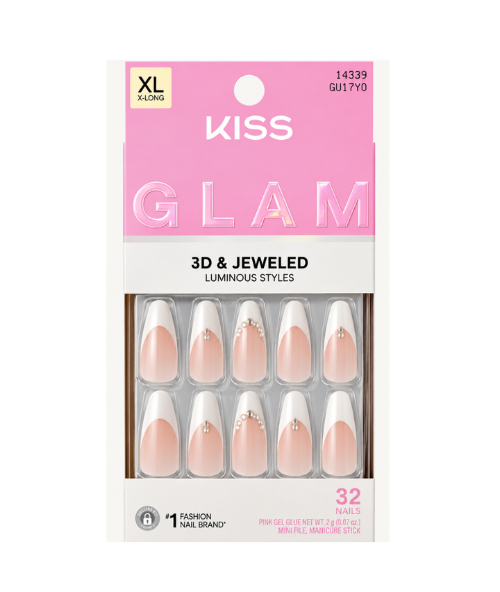 Kiss Glam 3D &amp; Jeweled Nails 