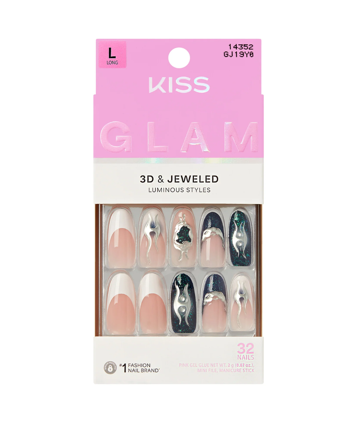 Kiss Glam 3D &amp; Jeweled Nails 