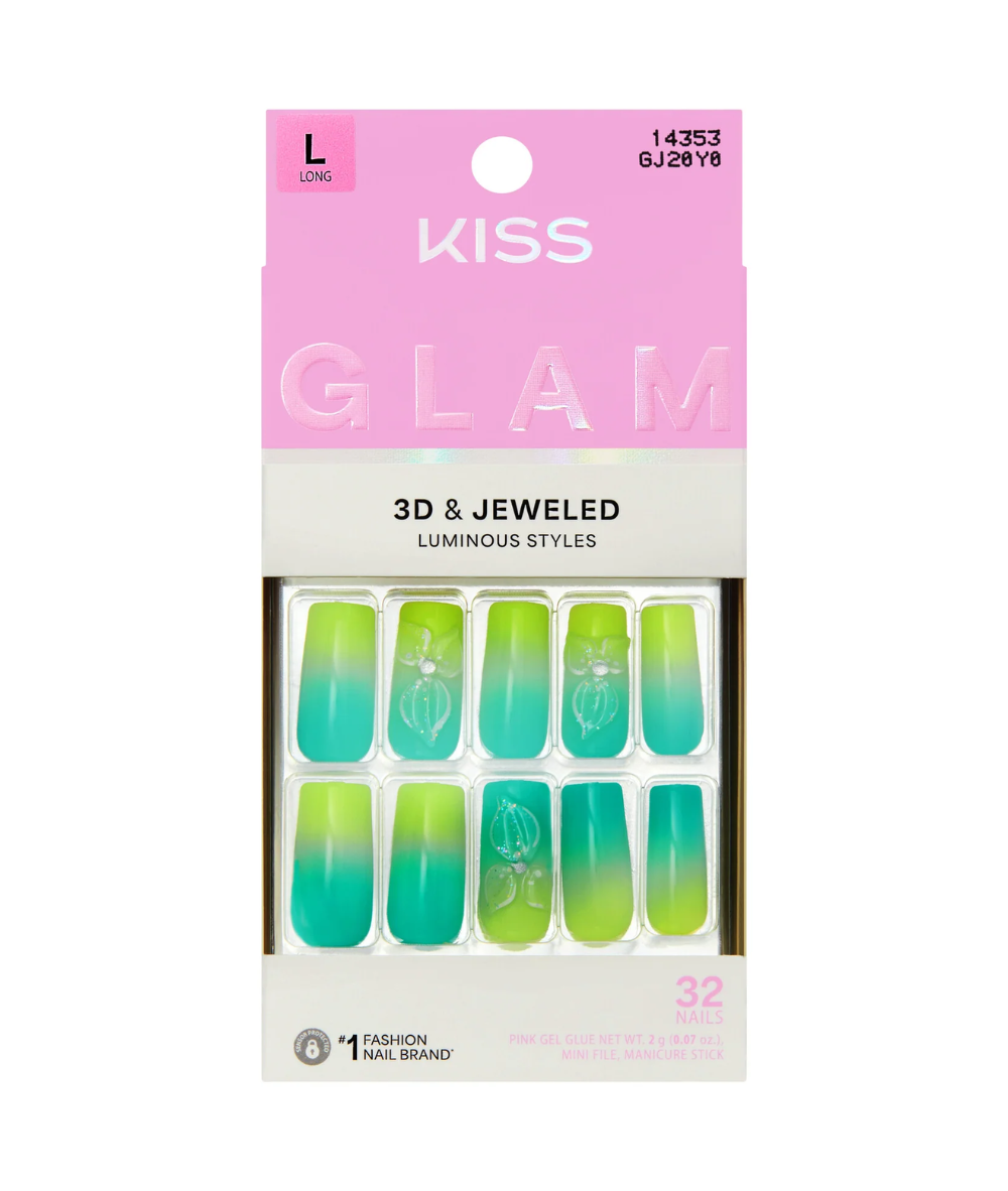Kiss Glam 3D &amp; Jeweled Nails 