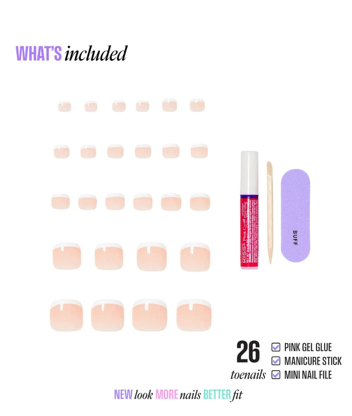 Kiss Core French Toenails [Two of a Kind] 