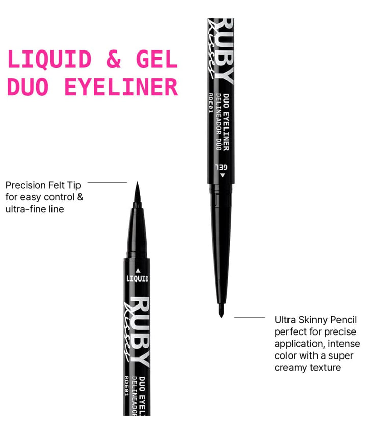 Ruby Kisses Duo Felt Tip Eyeliner 
