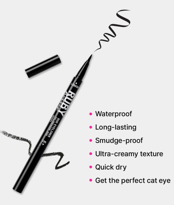 Ruby Kisses Duo Felt Tip Eyeliner 