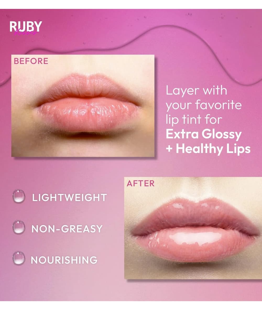 Ruby Kisses Hydrating Lip Oil Mini Key Ring 